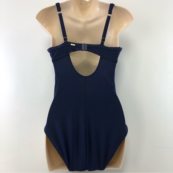 PANACHE one piece nautical swimsuit 34D - Picture 2 of 7